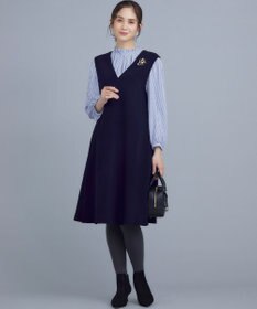 組曲 L ライトダブルクロス ジャンパーワンピース