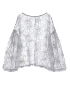 Green Parks チュールレイヤードブラウス