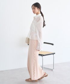 earth music&ecology シャーリングストライプシャツ