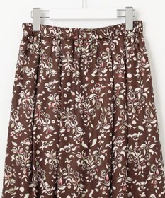 自由区 S 【ウエストゴム・洗える】ERICAパネルプリント スカート