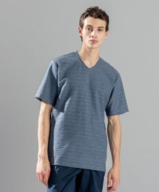 JOSEPH HOMME メランジリップル　Vネックカットソー