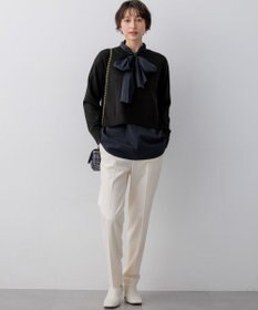 23区 L ニットセットアップ プリーツコンビ ワンピース