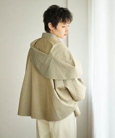 #Newans 【撥水】ラップストールケープトレンチコート