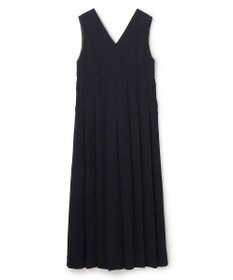 uncrave ウォッシャブルダブルクロス プリーツオールインワン