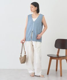 AMERICAN HOLIC ダブルZIPシャギーニットベスト