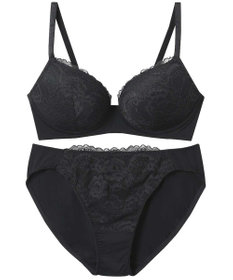 AMPHI ノンワイヤーブラ ショーツセット モールドカップを使用 自然なまるみのあるバストシルエット 【ノンワイヤーブラ＆ショーツセット】 上下セット ブラ BCC234 アンフィ／ワコール