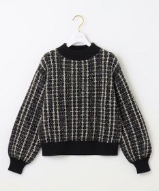 ANY SIS 【洗える】フラッフィーパターン ニット