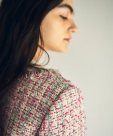 GRACE CONTINENTAL フリンジツイードジャケット