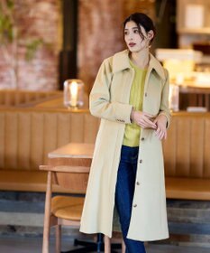 Tiaclasse L 【洗える】肩ボタンケーブルニットトップス