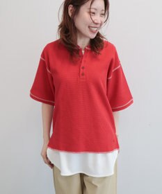 AMERICAN HOLIC 【RUSSELL】ワッフルヘンリーTシャツ