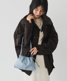 russet レザー巾着ミニショルダーバッグ(CE-1637)