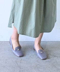 muuc ビーズモチーフのスクエアシューズ