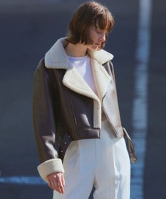 NAVE 【Nave】ヴィーガンムートン ライダースジャケット