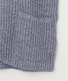 JOSEPH ABBOUD 【エコ素材和紙使用・日本素材】和紙杢メッシュクルーネック ニットジャケット