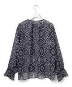 23区 S 【洗える】オーナメントプリント ブラウス