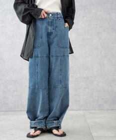 WEGO デニムベイカーステッチパンツ