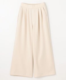 ANY 【ウエストゴム】２タックジョーゼットワイドパンツ