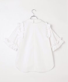 #Newans ロマンティックフリルディテールシャツ