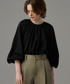 uncrave 【吸水速乾・接触冷感・洗濯機洗い可】シアーボイル ボリュームスリーブブラウス（uncrave STANDARD）