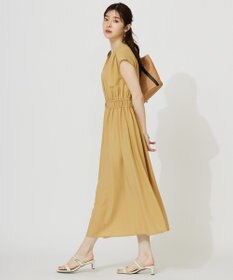 ANY SIS 【洗える】フロントボタンギャザー ワンピース