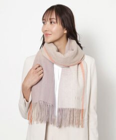 MOONBAT FURLA(フルラ）ウール100％ オンブレー チェックストール