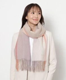 MOONBAT FURLA(フルラ）ウール100％ オンブレー チェックストール