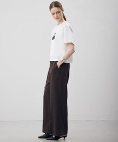ICB L 【CLASSY.掲載・新色追加・WEB限定カラーあり】FluidBackSatin ワイドパンツ