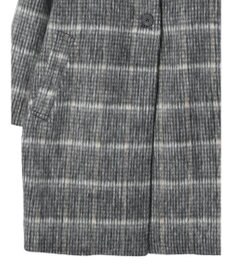 Green Parks コクーンシルエットチェックシャギーコート