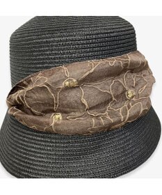 林八百吉商店 un chapeau  スカーフ付ペーパーハット