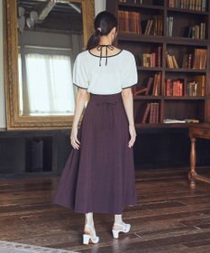 earth music&ecology バックレースアップスカート