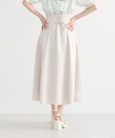 earth music&ecology バックレースアップスカート