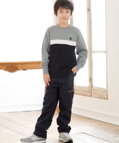 J.PRESS KIDS 【140-170cm】ブル刺繍 ブロッキングトレーナー