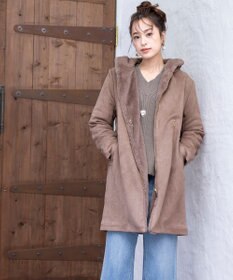 Tiaclasse L 【洗える】Vネック起毛ニットトップス