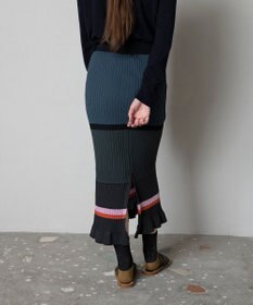 TRICOTE MULTI RIB PATTERN SKIRT / マルチリブ パターン スカート