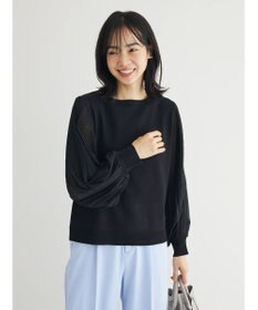 Green Parks プリーツ袖ニットプルオーバー