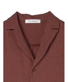 Green Parks ローウエスト切替開襟シャツワンピース