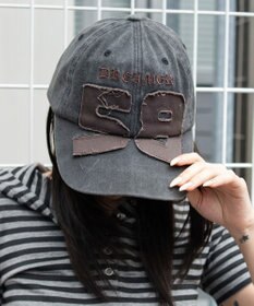 WEGO ナンバリングアップリケキャップ