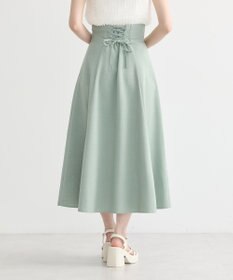 earth music&ecology バックレースアップスカート