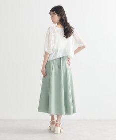 earth music&ecology バックレースアップスカート