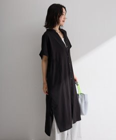 Green Parks 半袖シアースキッパーシャツワンピース