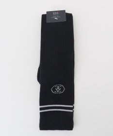 23区GOLF 【WOMEN】ライン入リ ニーハイソックス ブラック系