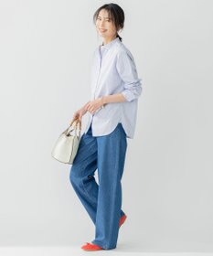 23区 【洗える】CANCLINI バンドカラー シャツ