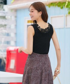 Tiaclasse 【洗える】レースタンクトップ