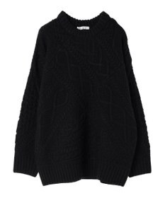 AMERICAN HOLIC パッチワークケーブルニットチュニック