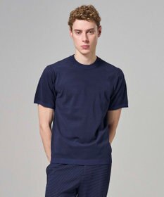 JOSEPH HOMME 【新柄】リュクスレーヨンボーダー　クルーネック半袖ニット