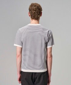 JOSEPH HOMME 【新柄】リュクスレーヨンボーダー　クルーネック半袖ニット