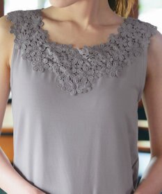 Tiaclasse 【洗える】レースタンクトップ