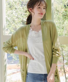 Tiaclasse 【洗える】レースタンクトップ