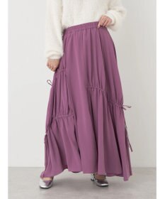 earth music&ecology ドロストギャザーフレアスカート