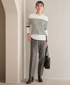 23区 【CLASSY.1月号掲載】ウールミルドストレッチ テーパードパンツ